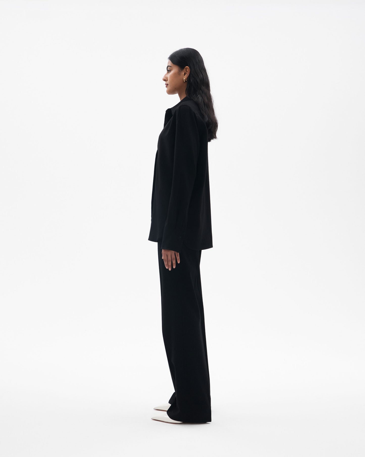 Peggy Shirt in Brushed Wool
