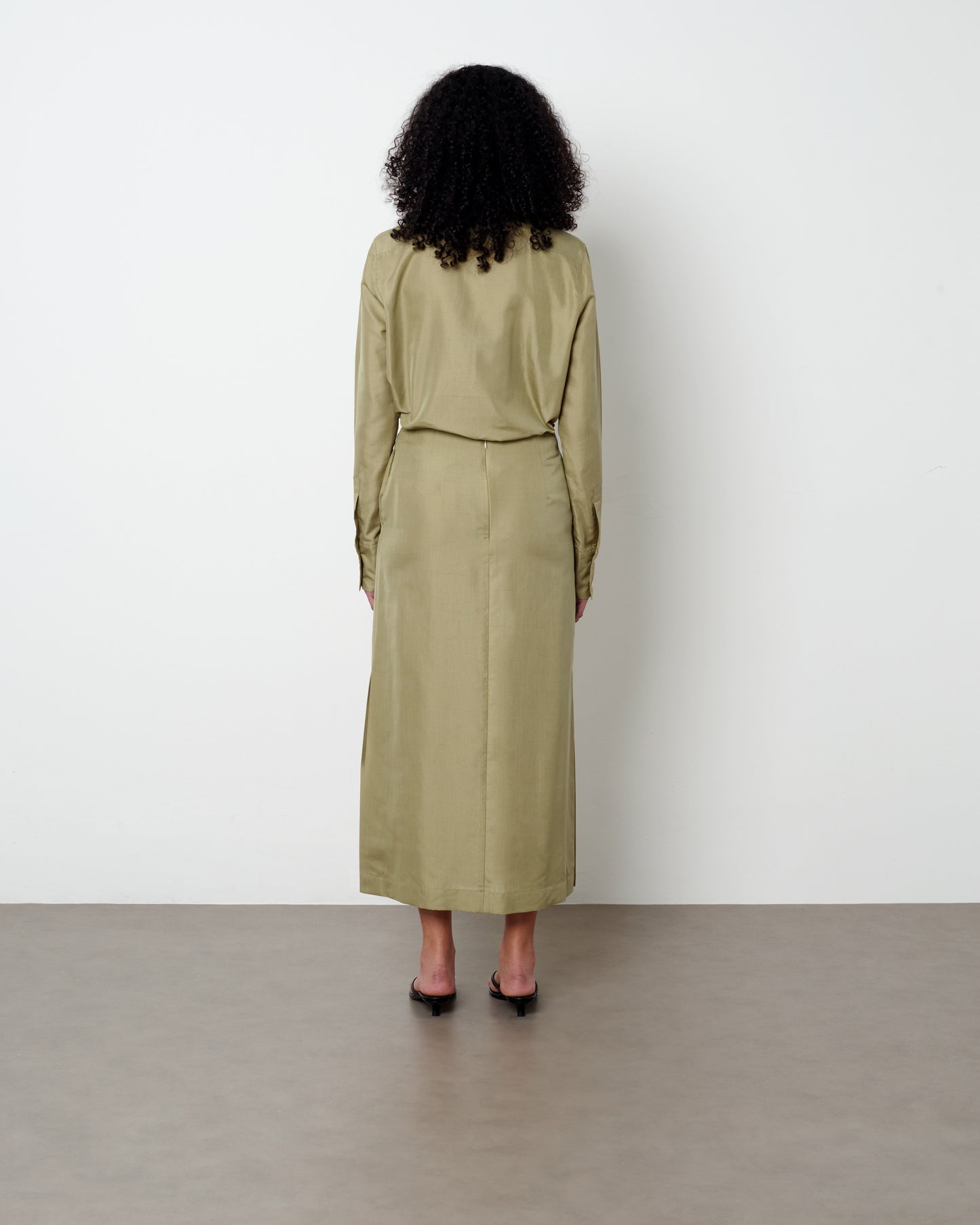 Uma Skirt in Cotton Silk