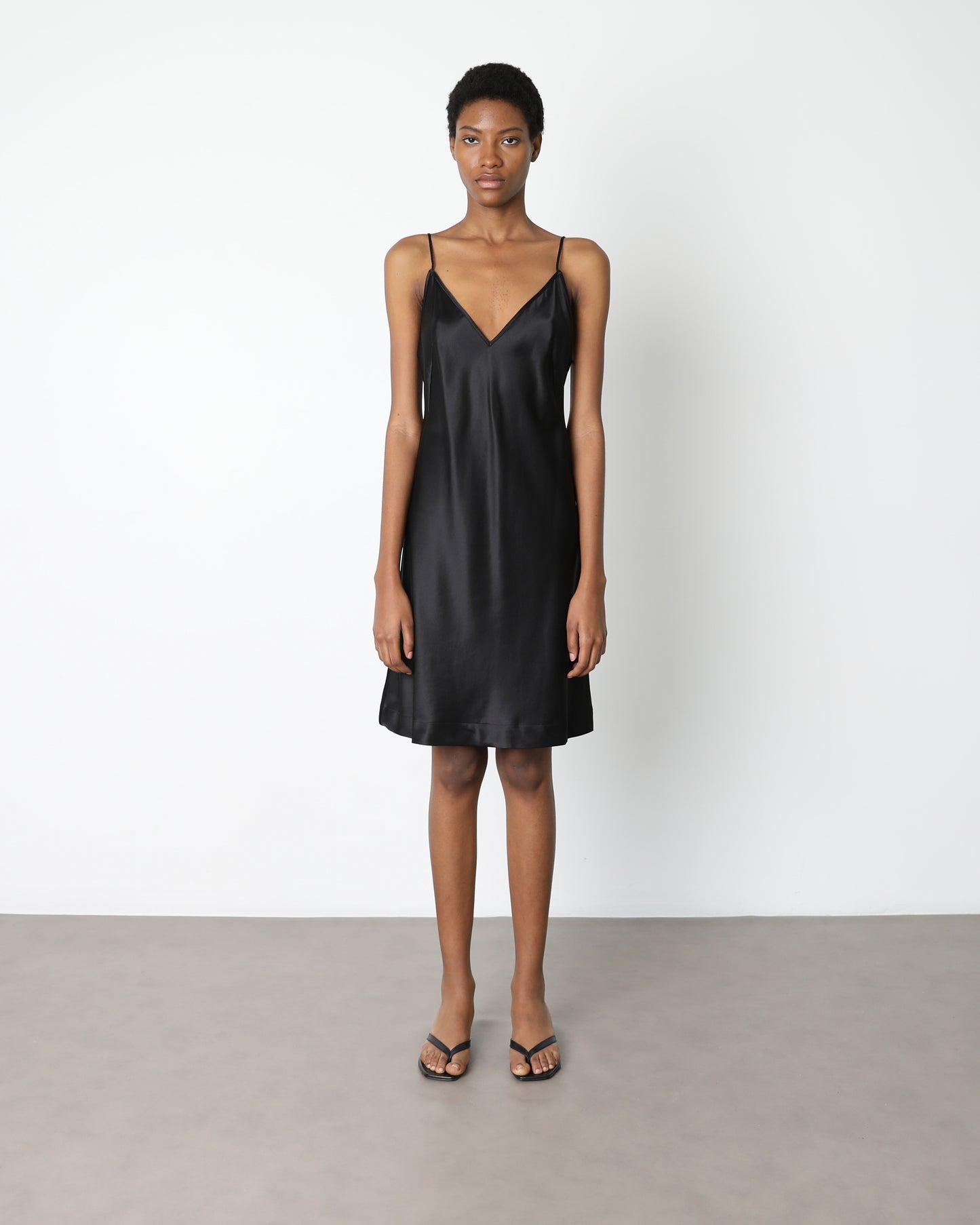 Maria Cami Dress in Wool Silk