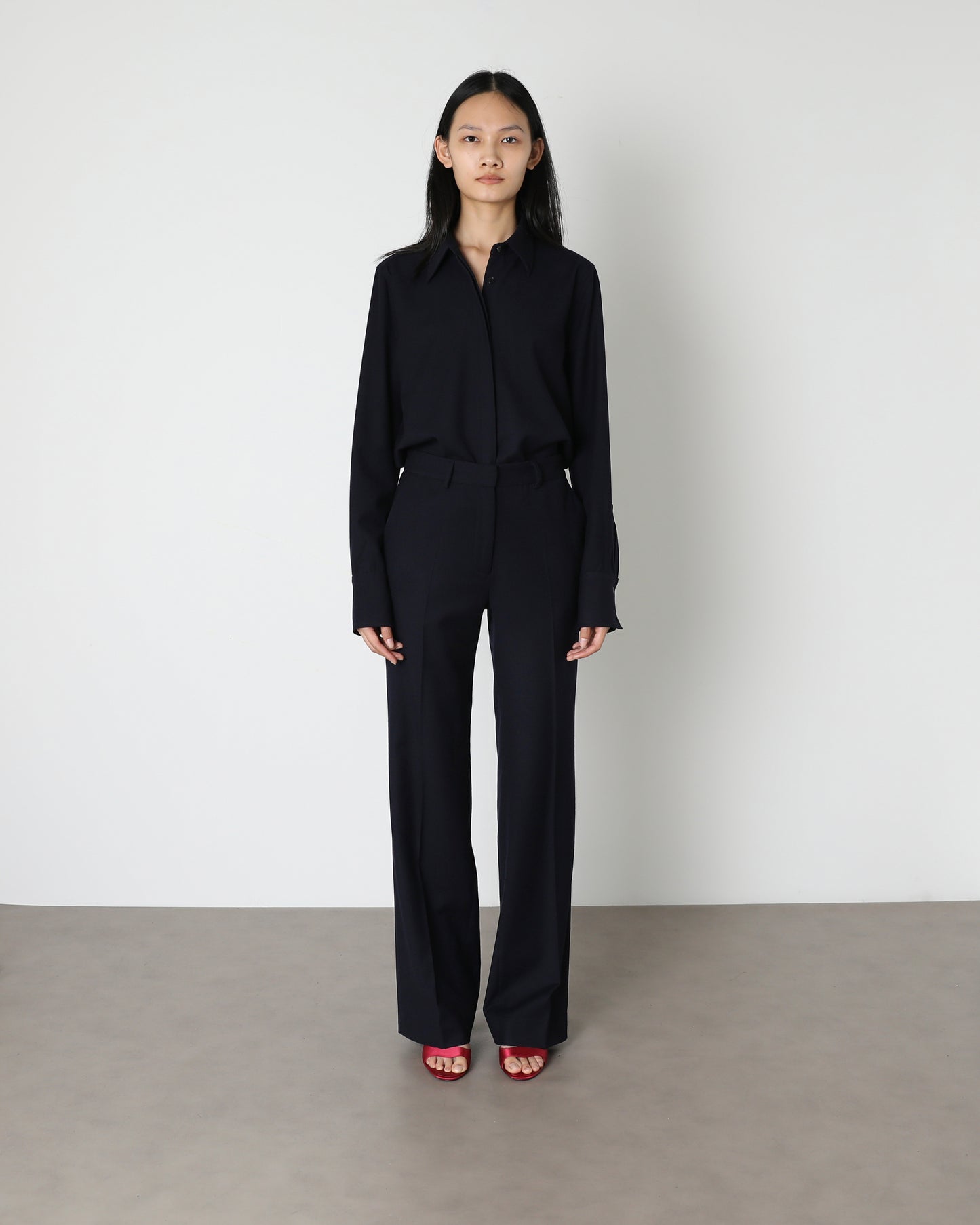 Peggy Shirt in Brushed Wool