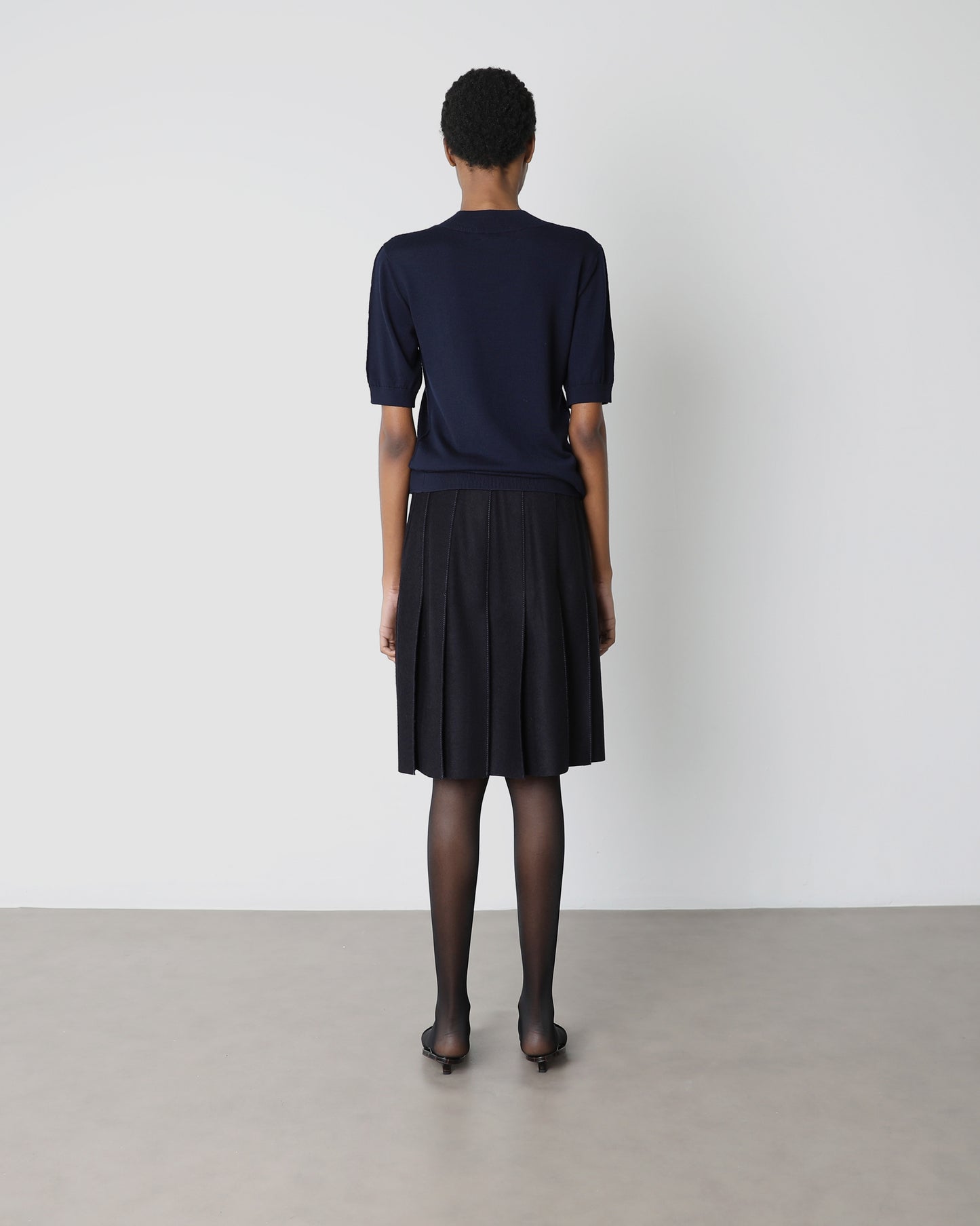 Kate Skirt in Wool and Recycled Cashmere
