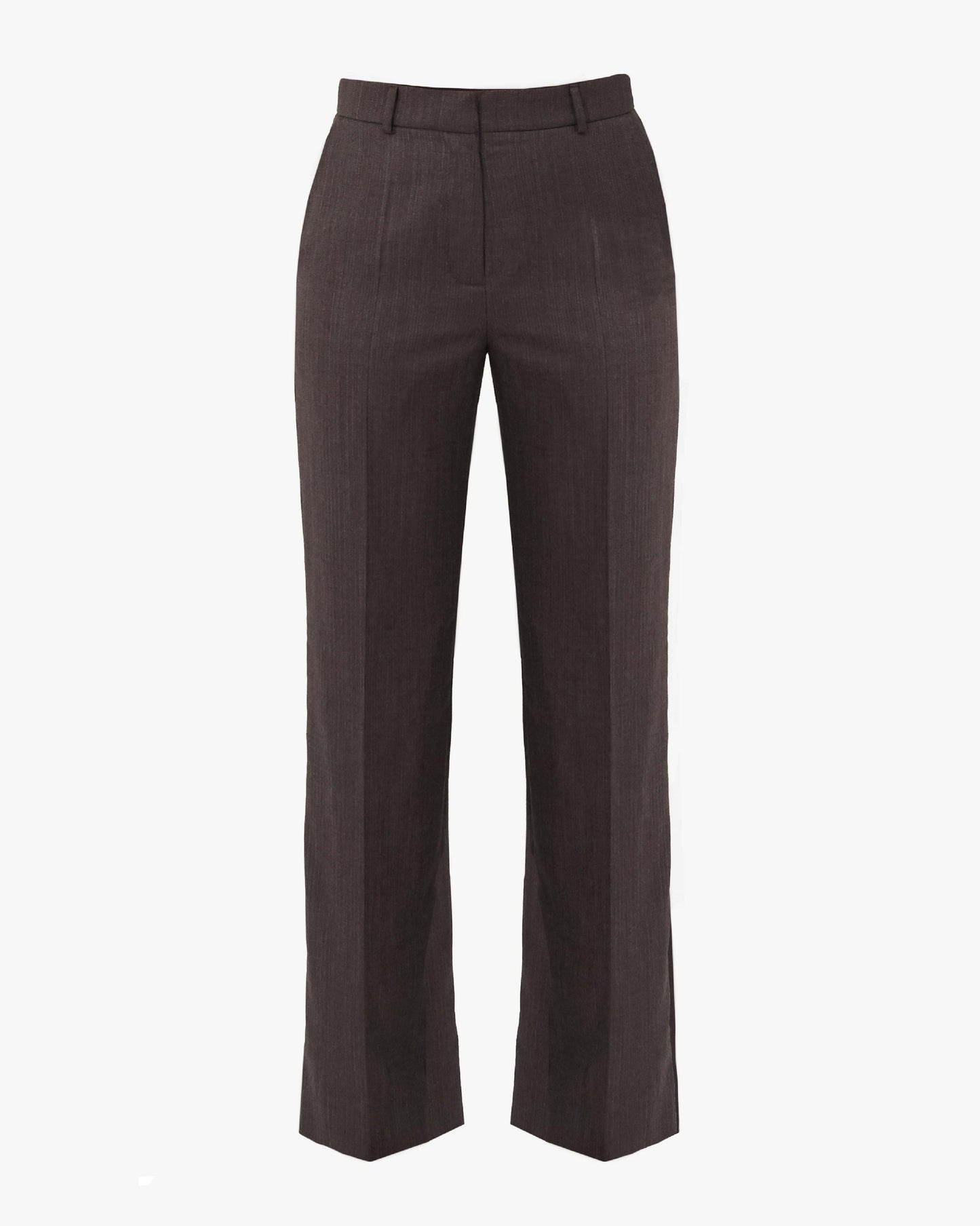 Marlene Trouser in Wool Herringbone
