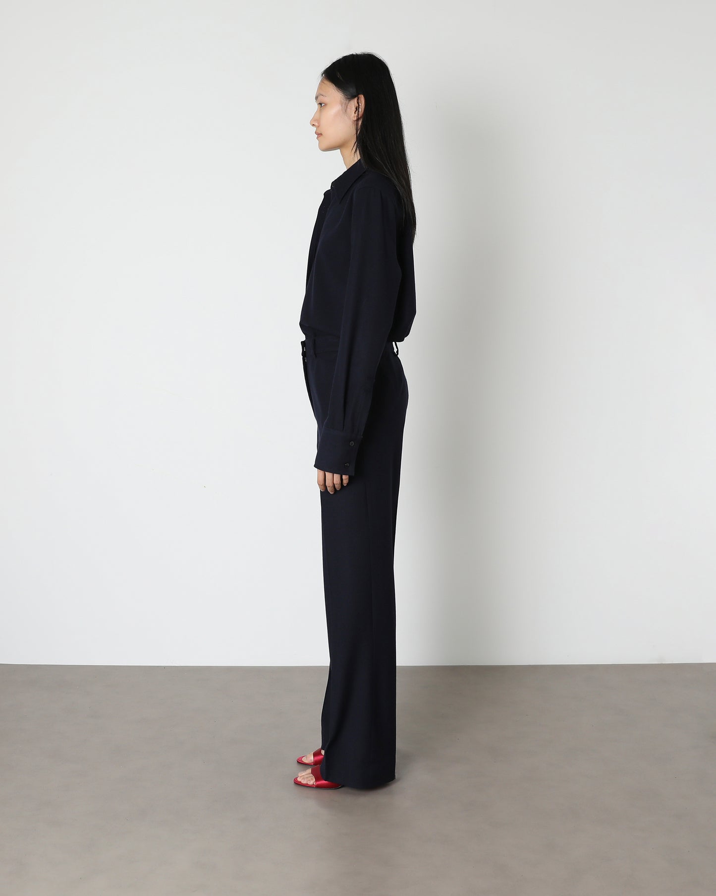 Peggy Shirt in Brushed Wool