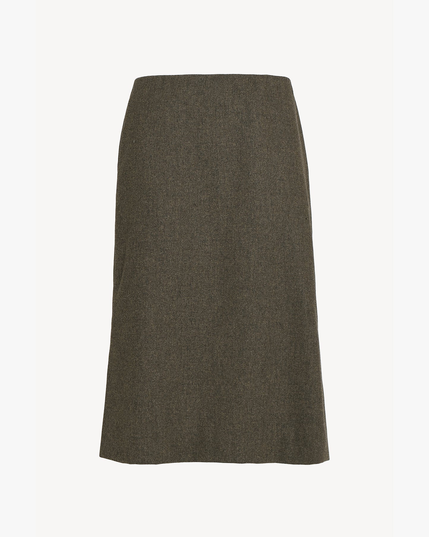 Issue Twelve Uma Skirt in Wool Cashmere Moss Green