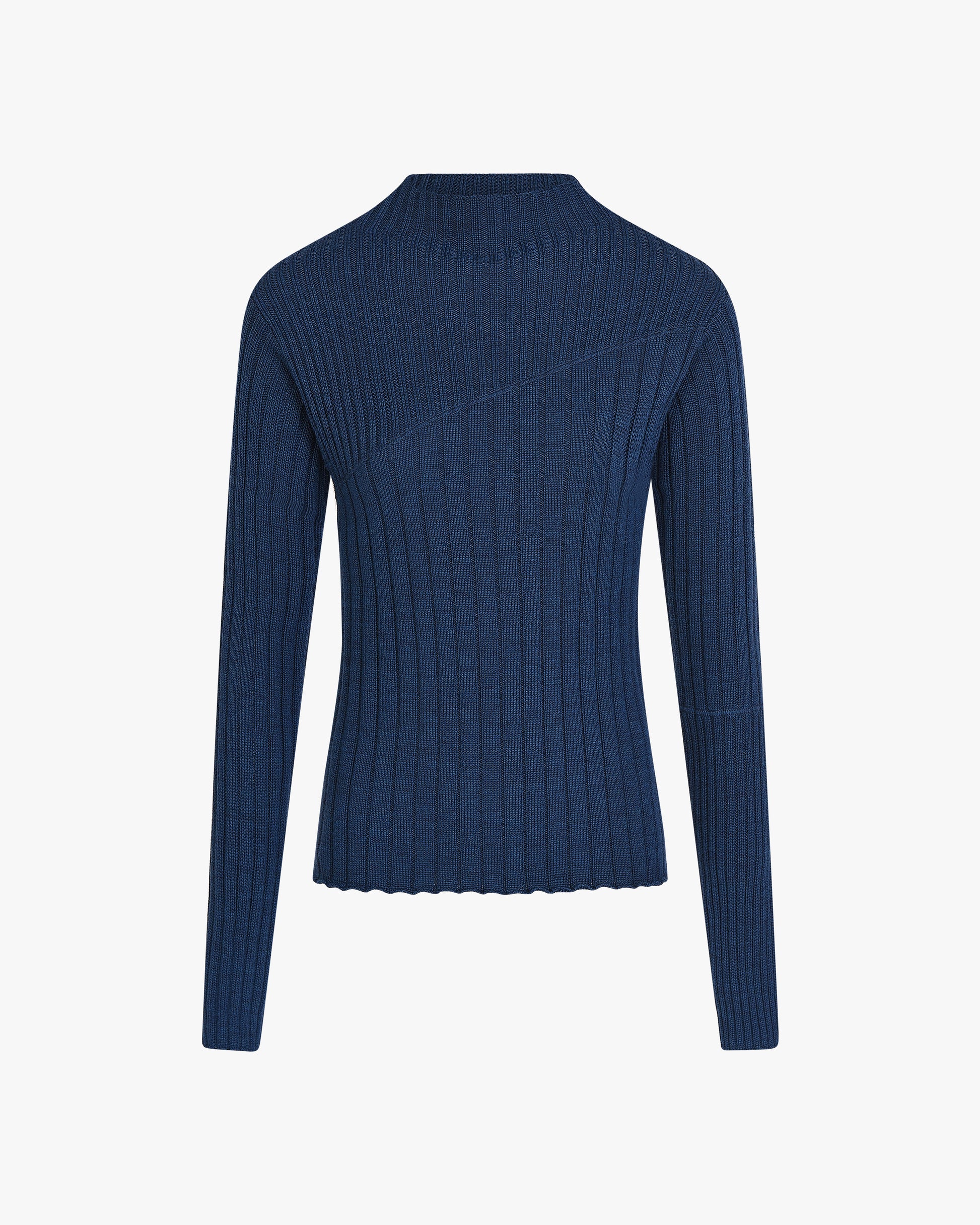 Issue Twelve Nina Rib Jumper in Cobalt Blue Wool