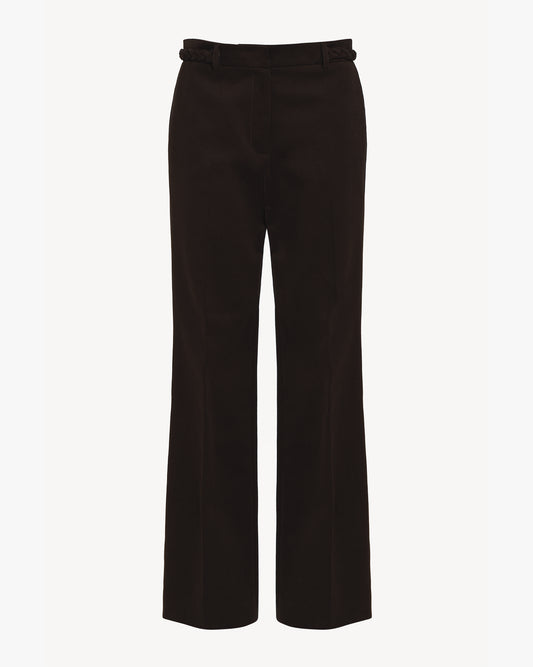 Issue Twelve Marlene Trouser in Brown Cotton