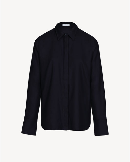 Peggy Shirt in Brushed Wool