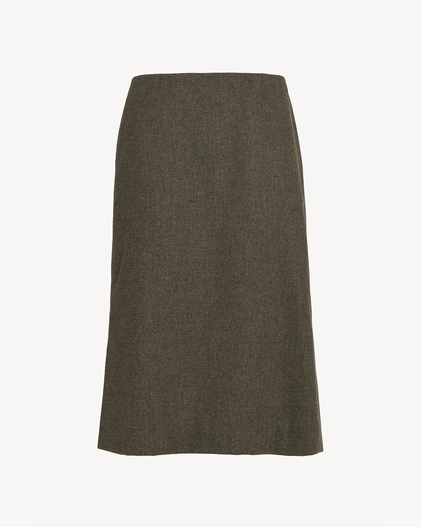 Issue Twelve Uma Skirt in Wool Cashmere Moss Green 
